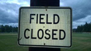 Field Closed Sign
